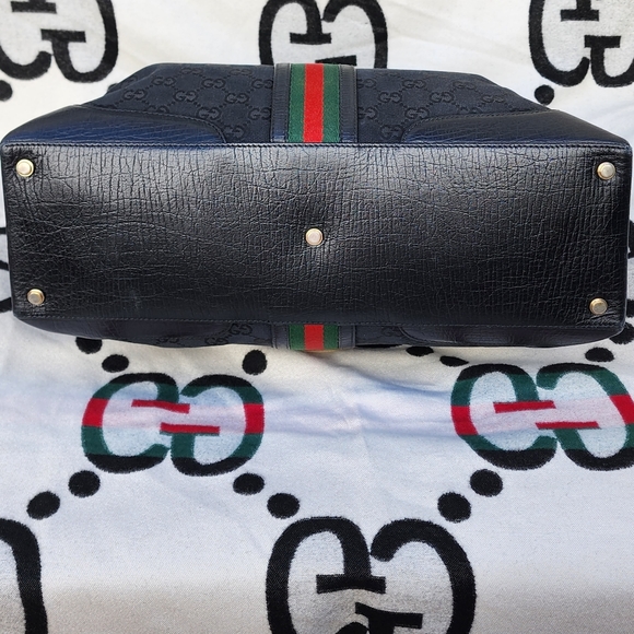 Authentic Vintage Gucci Black Small Tote - Picture 6 of 16